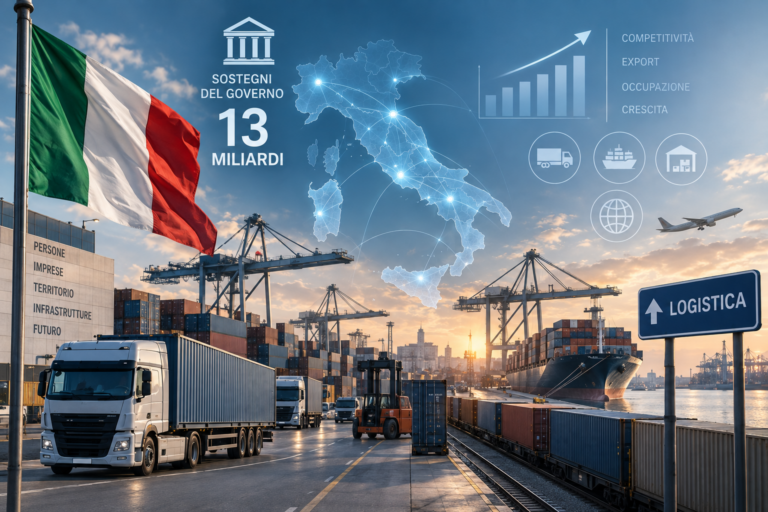 Logistica italiana: 13 miliardi di sostegni in cinque anni, la vera sfida è diventare competitiva